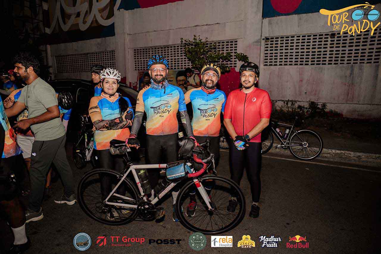 Tour de Pondy cycling event to Catamaran