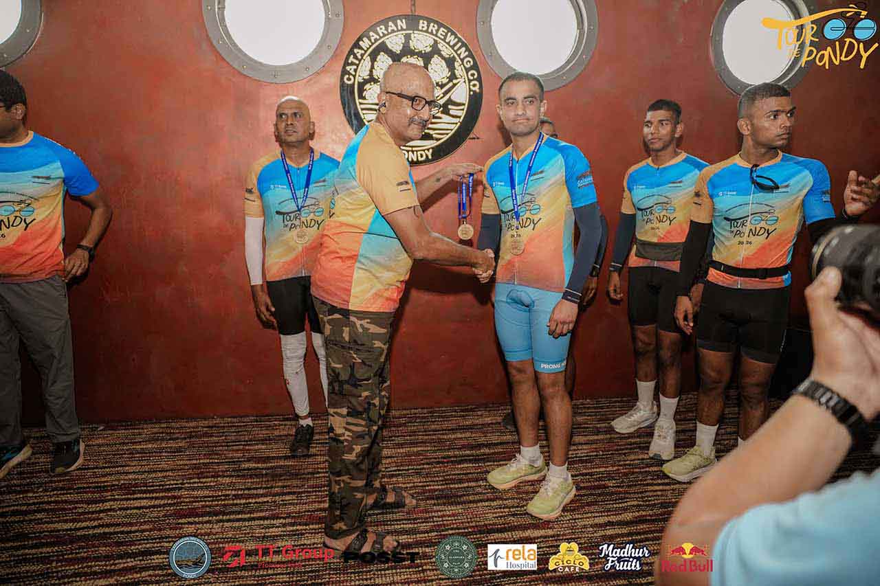 Tour de Pondy cycling event to Catamaran
