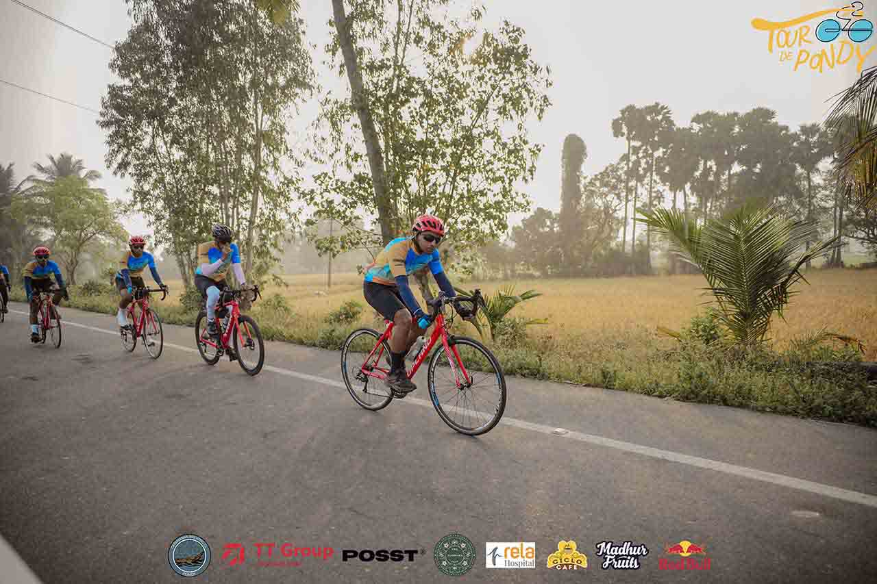 Tour de Pondy cycling event to Catamaran
