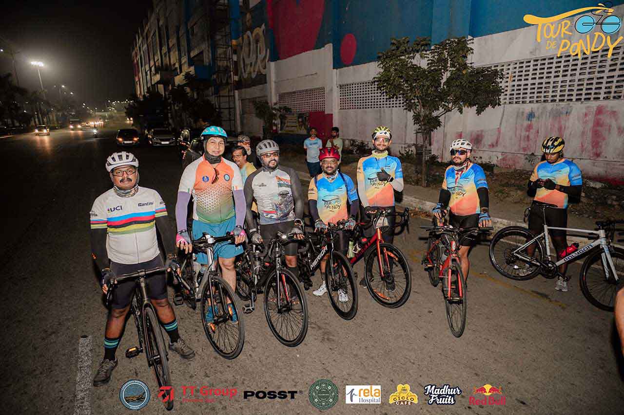 Tour de Pondy cycling event to Catamaran