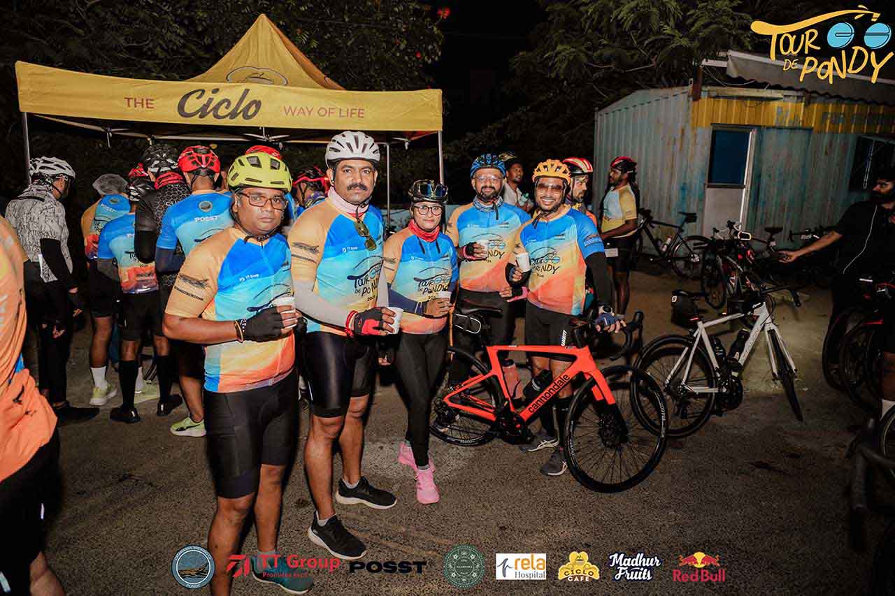 Tour de Pondy cycling event to Catamaran