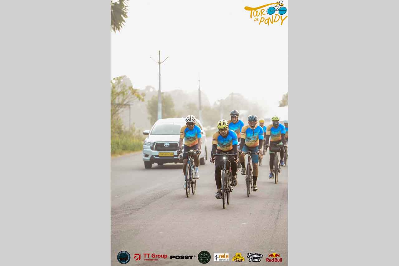 Tour de Pondy cycling event to Catamaran
