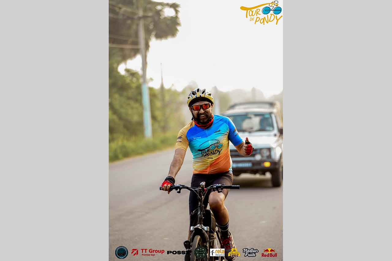 Tour de Pondy cycling event to Catamaran